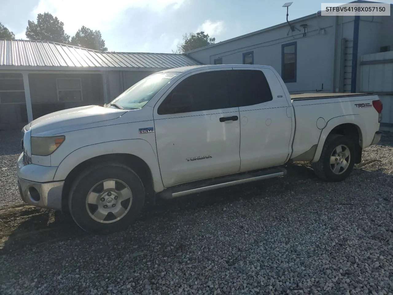 2008 Toyota Tundra Double Cab VIN: 5TFBV54198X057150 Lot: 70486504