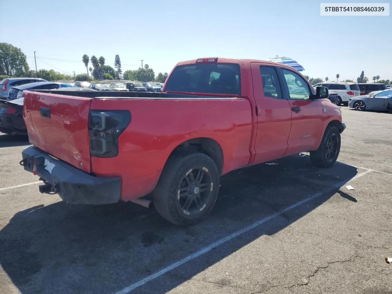 2008 Toyota Tundra Double Cab VIN: 5TBBT54108S460339 Lot: 70886934