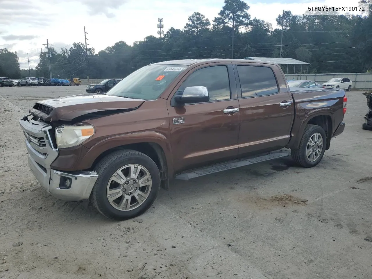 2015 Toyota Tundra Crewmax 1794 VIN: 5TFGY5F15FX190172 Lot: 70645734