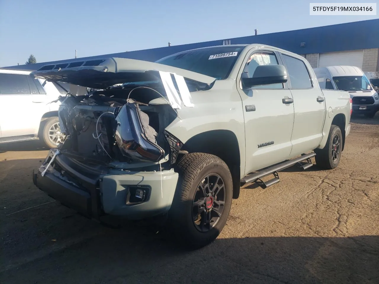 2021 Toyota Tundra Crewmax Sr5 VIN: 5TFDY5F19MX034166 Lot: 71599754