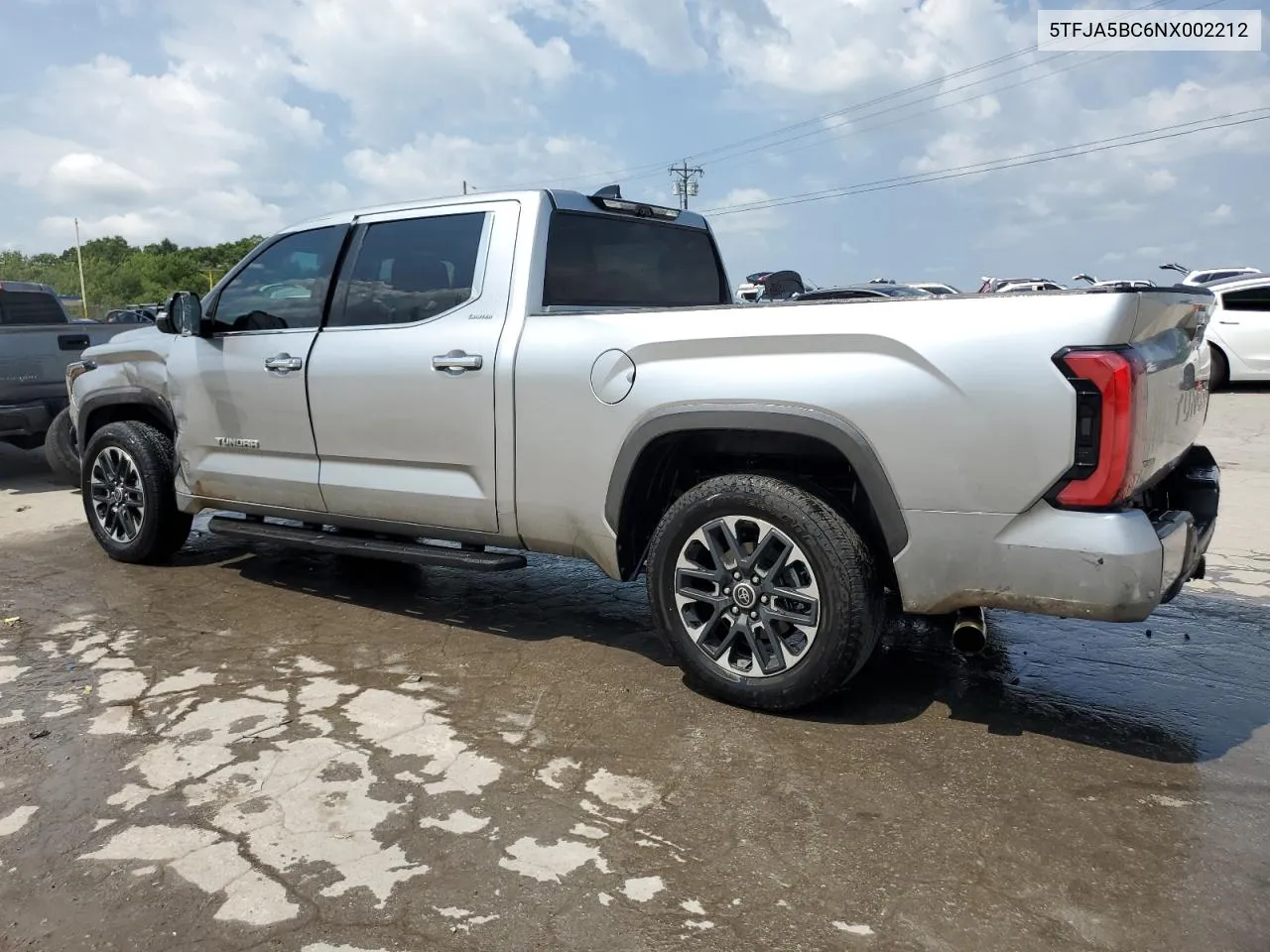 2022 Toyota Tundra Crewmax Limited VIN: 5TFJA5BC6NX002212 Lot: 65398774