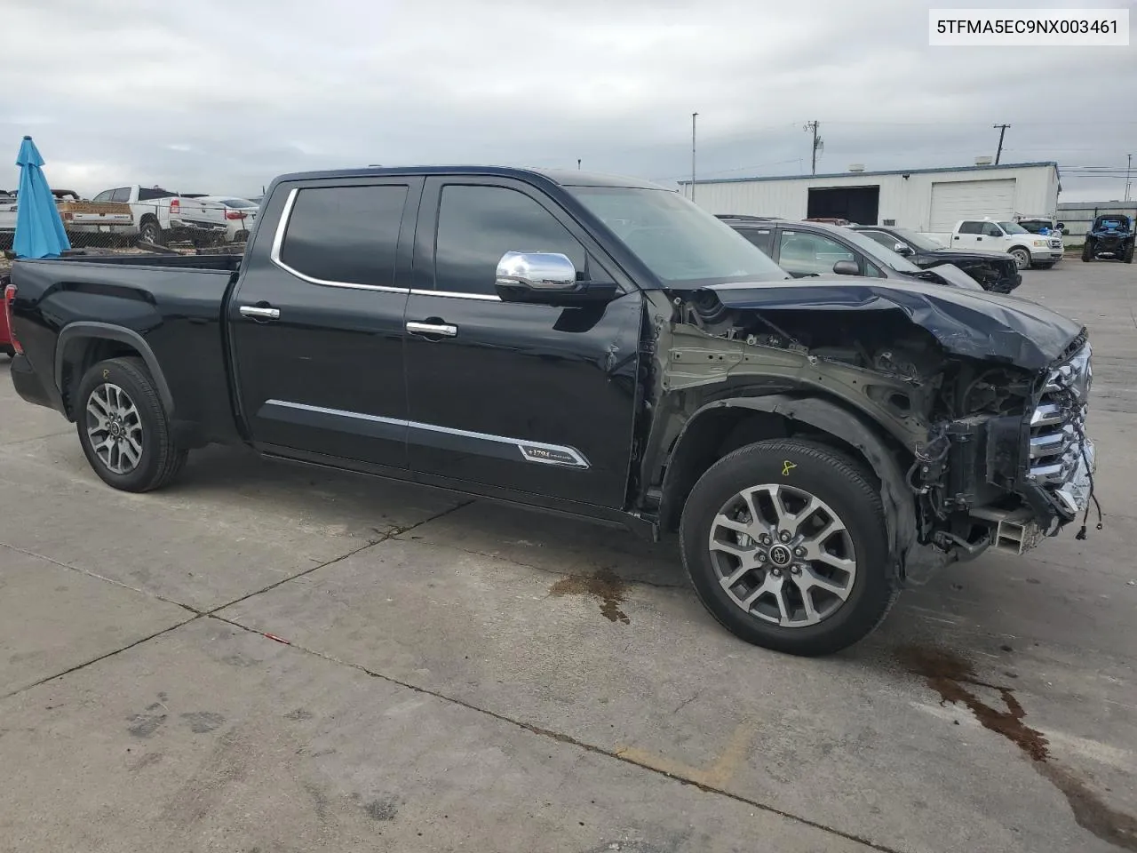 2022 Toyota Tundra Crewmax Platinum VIN: 5TFMA5EC9NX003461 Lot: 71065284