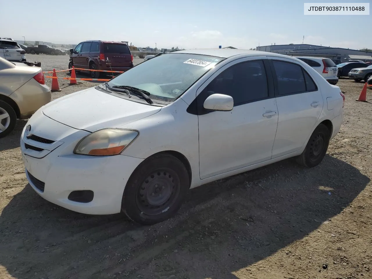 2007 Toyota Yaris VIN: JTDBT903871110488 Lot: 64037854