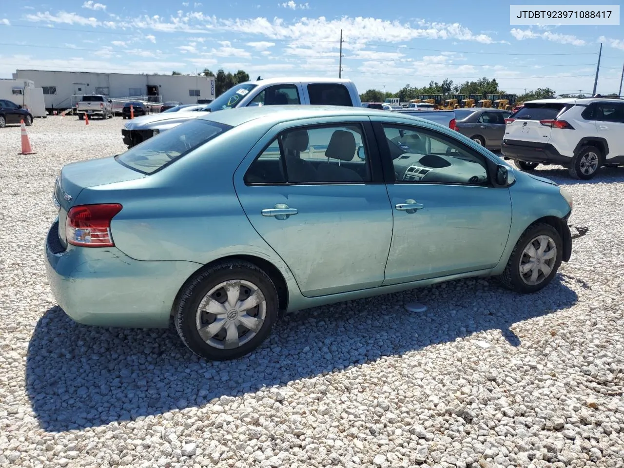 2007 Toyota Yaris VIN: JTDBT923971088417 Lot: 70911434