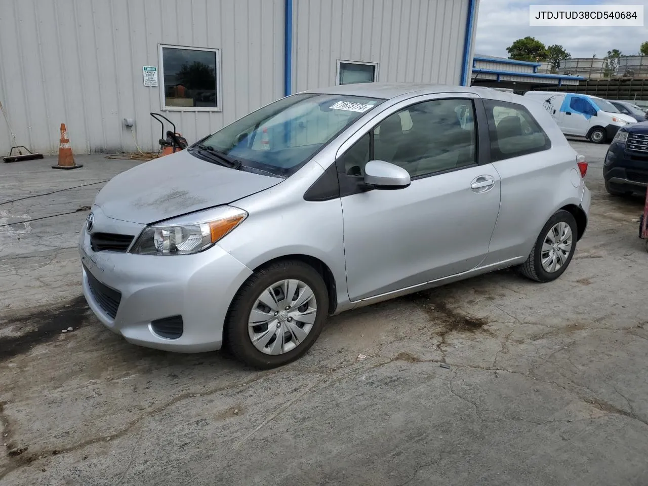 2012 Toyota Yaris VIN: JTDJTUD38CD540684 Lot: 71673174