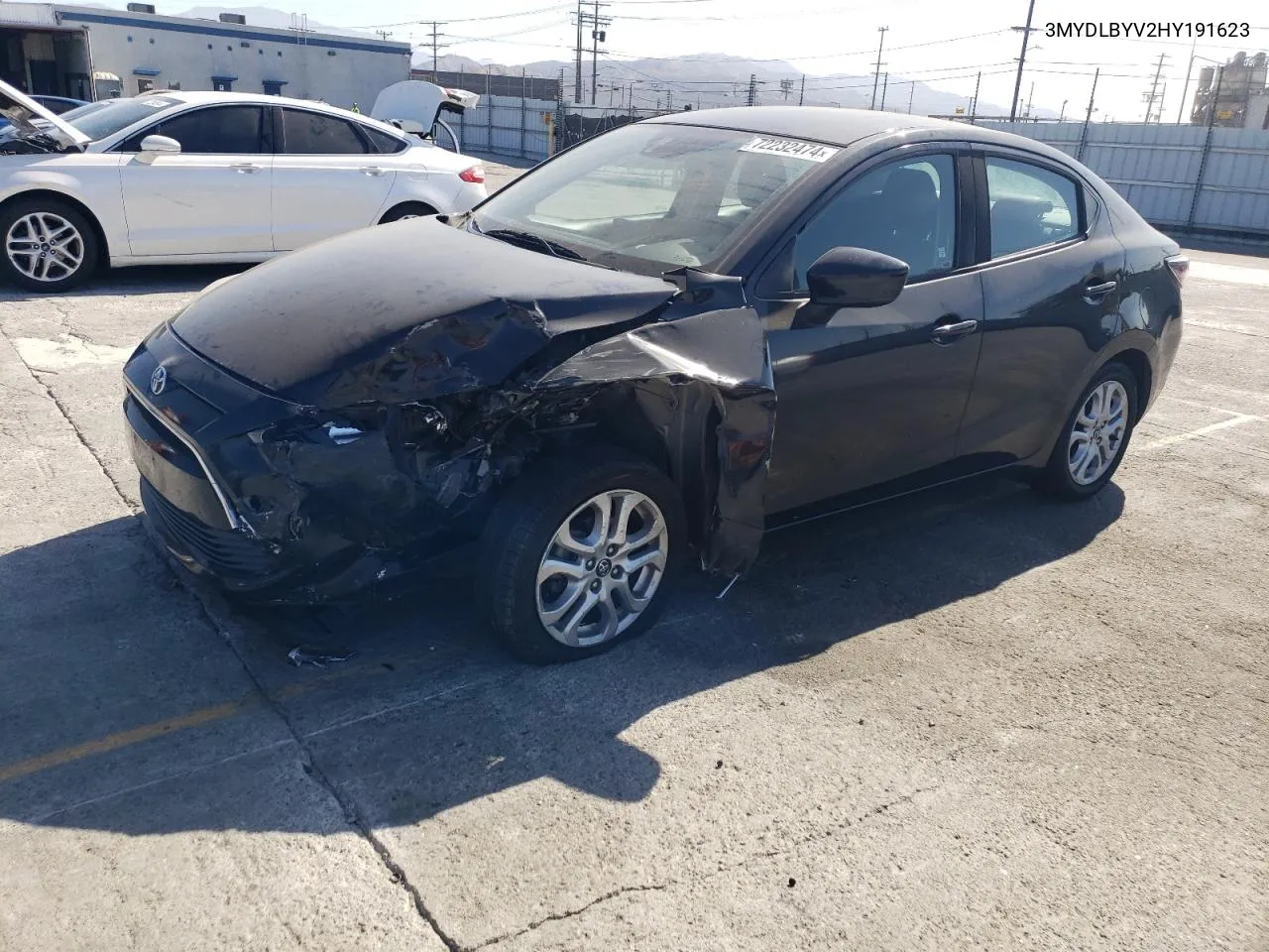 2017 Toyota Yaris Ia VIN: 3MYDLBYV2HY191623 Lot: 72232474