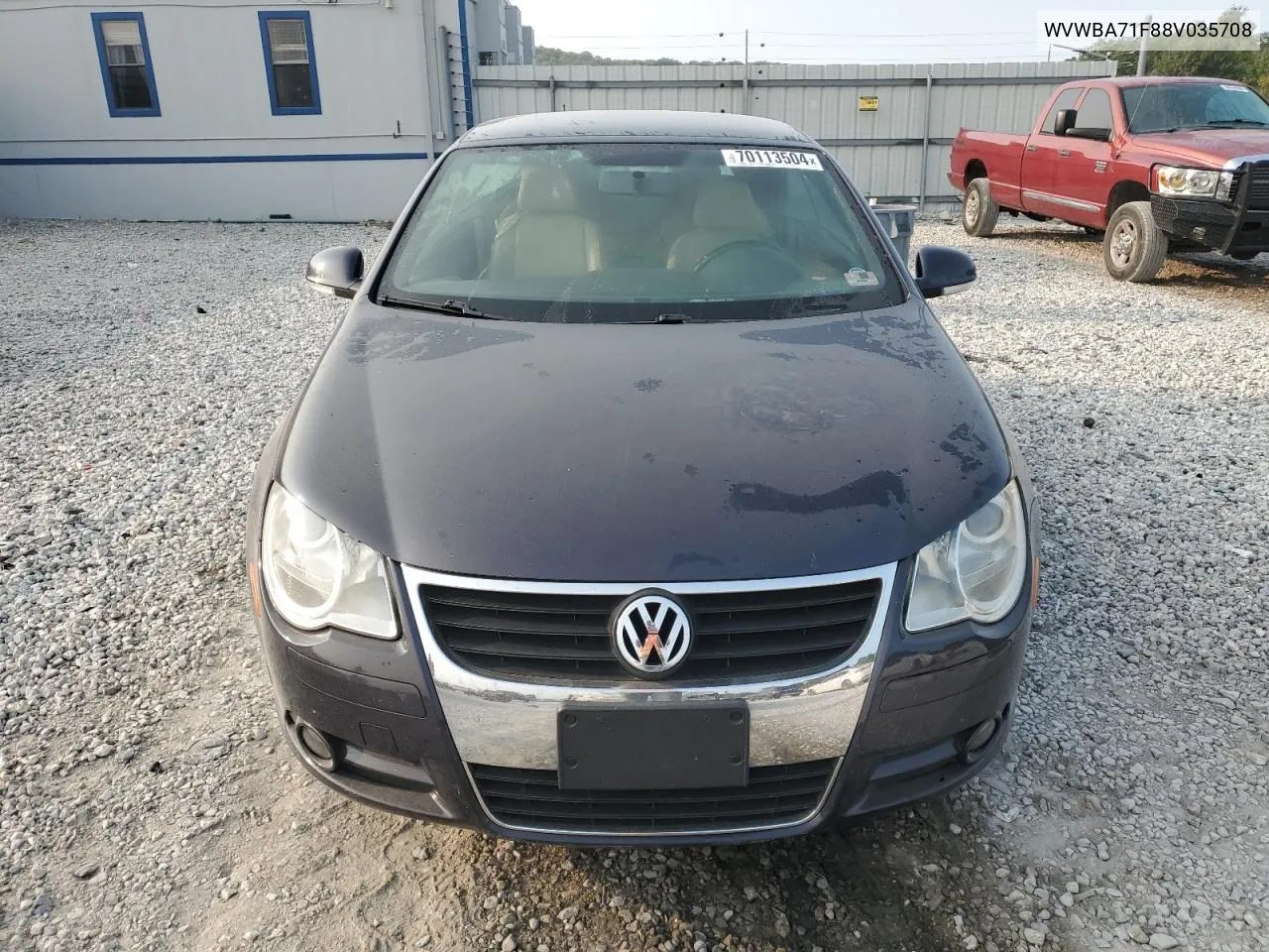 2008 Volkswagen Eos Turbo VIN: WVWBA71F88V035708 Lot: 70113504