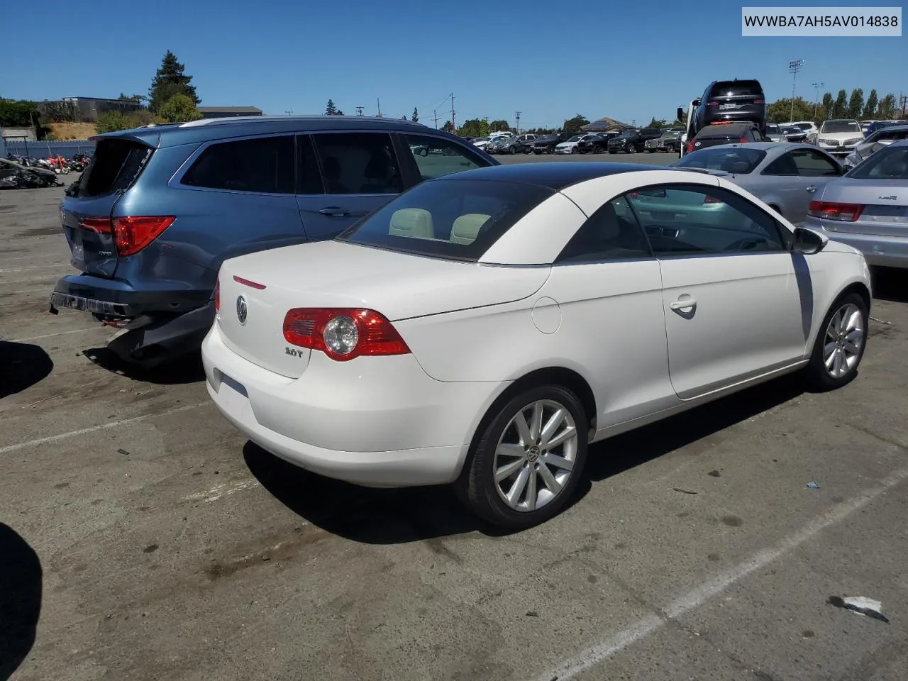 2010 Volkswagen Eos Turbo VIN: WVWBA7AH5AV014838 Lot: 67608664