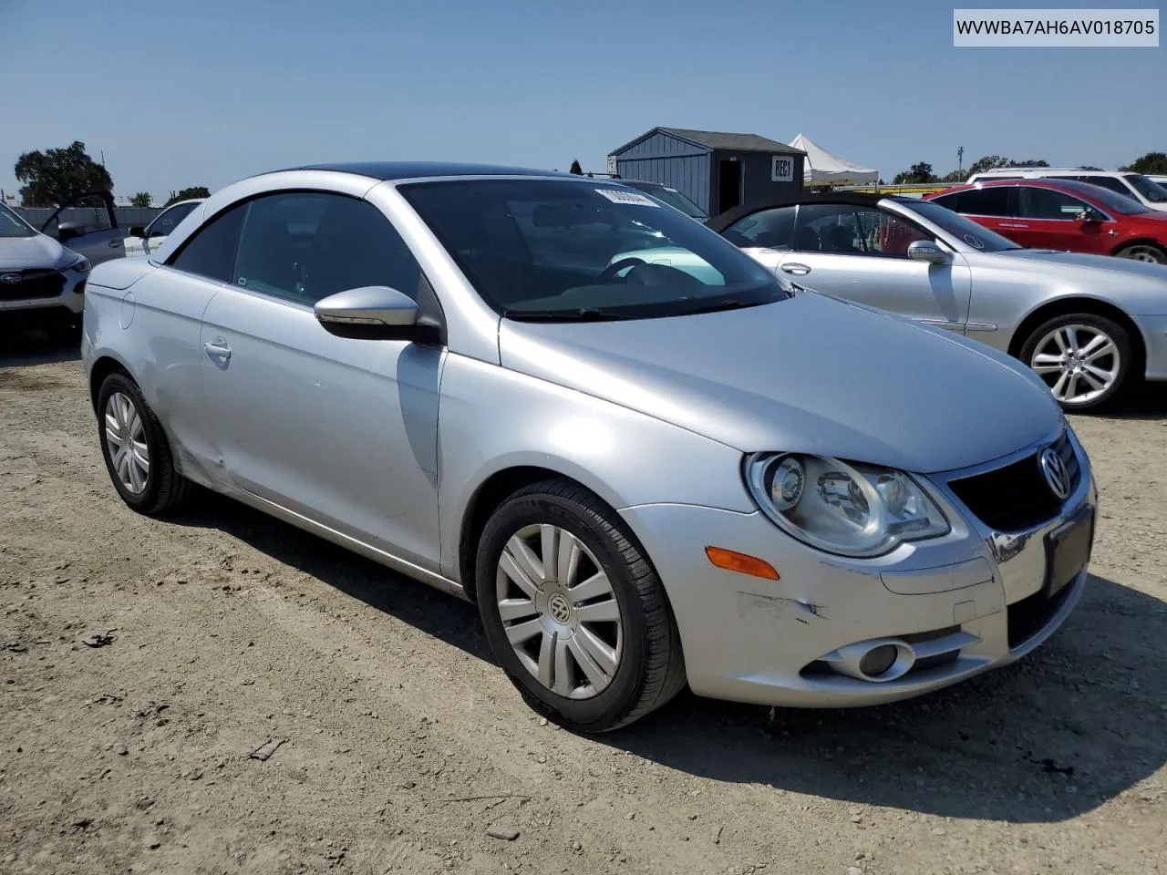 2010 Volkswagen Eos Turbo VIN: WVWBA7AH6AV018705 Lot: 70000044