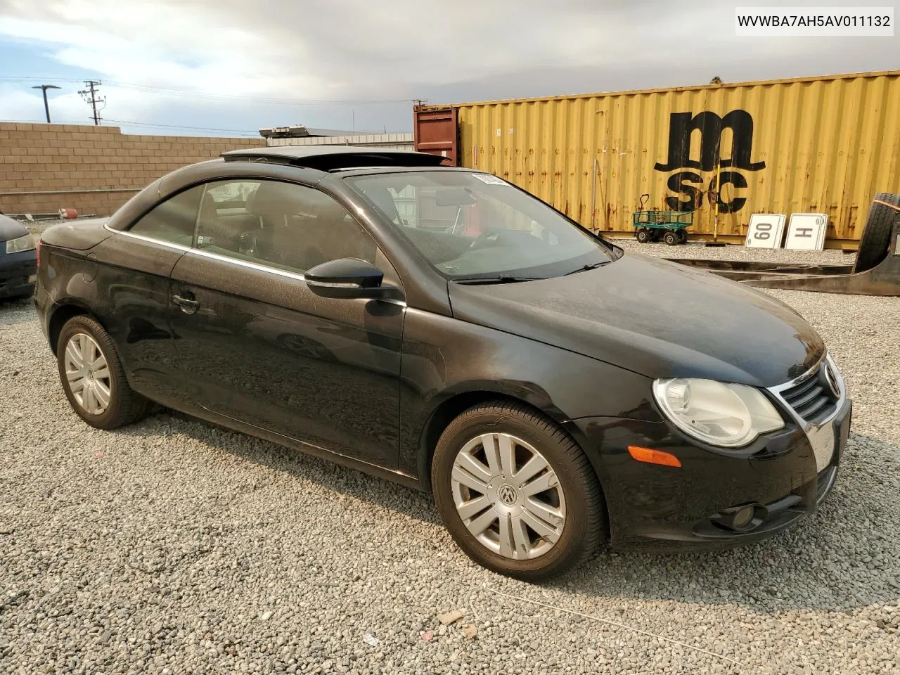 2010 Volkswagen Eos Turbo VIN: WVWBA7AH5AV011132 Lot: 70874204