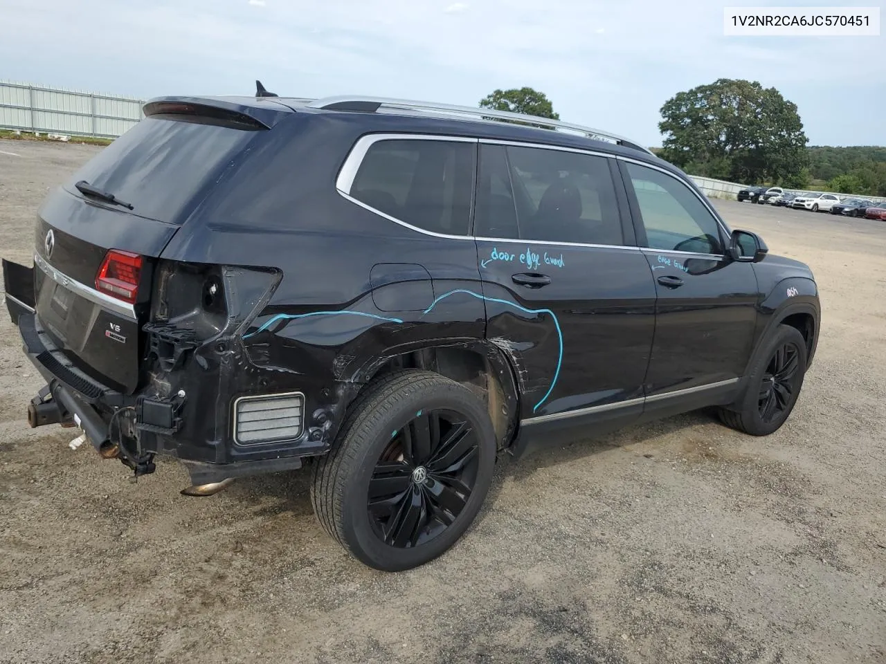 2018 Volkswagen Atlas Sel Premium VIN: 1V2NR2CA6JC570451 Lot: 67761144