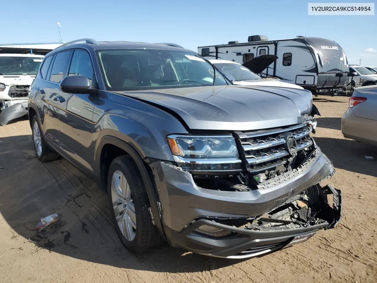 2019 Volkswagen Atlas Se VIN: 1V2UR2CA9KC514954 Lot: 69956294