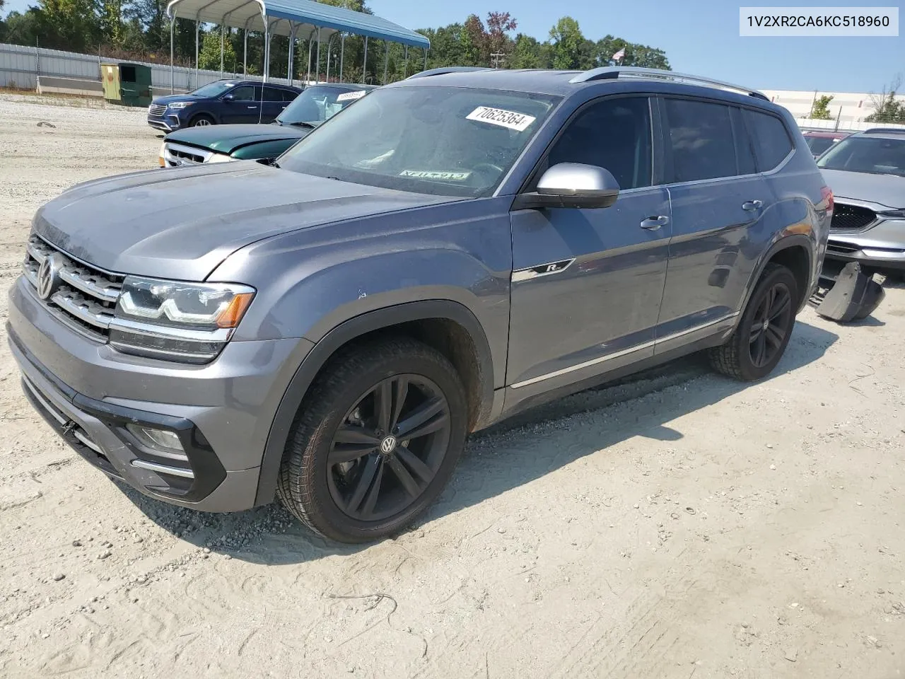 2019 Volkswagen Atlas Se VIN: 1V2XR2CA6KC518960 Lot: 70625364