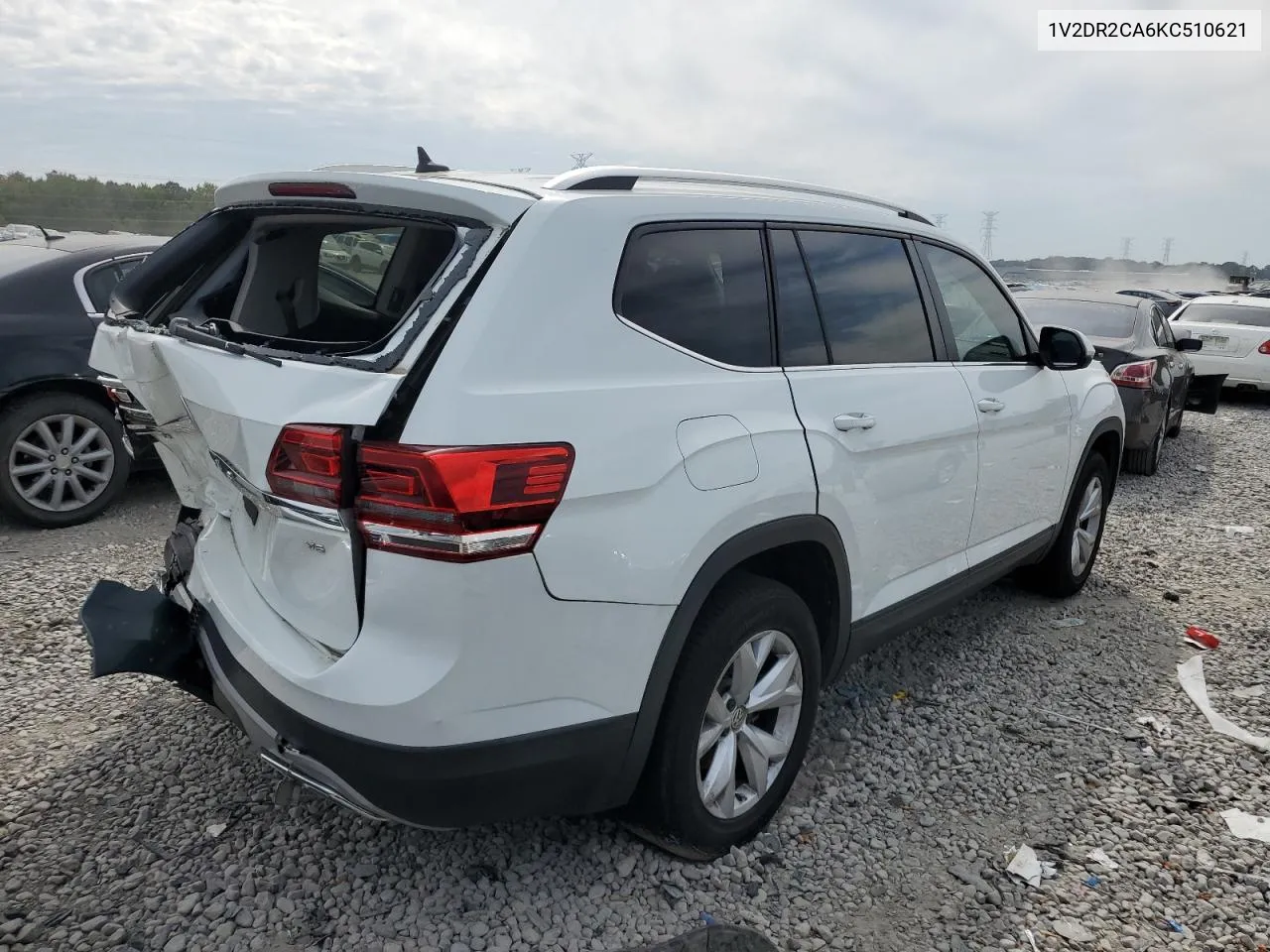 2019 Volkswagen Atlas Se VIN: 1V2DR2CA6KC510621 Lot: 71314174