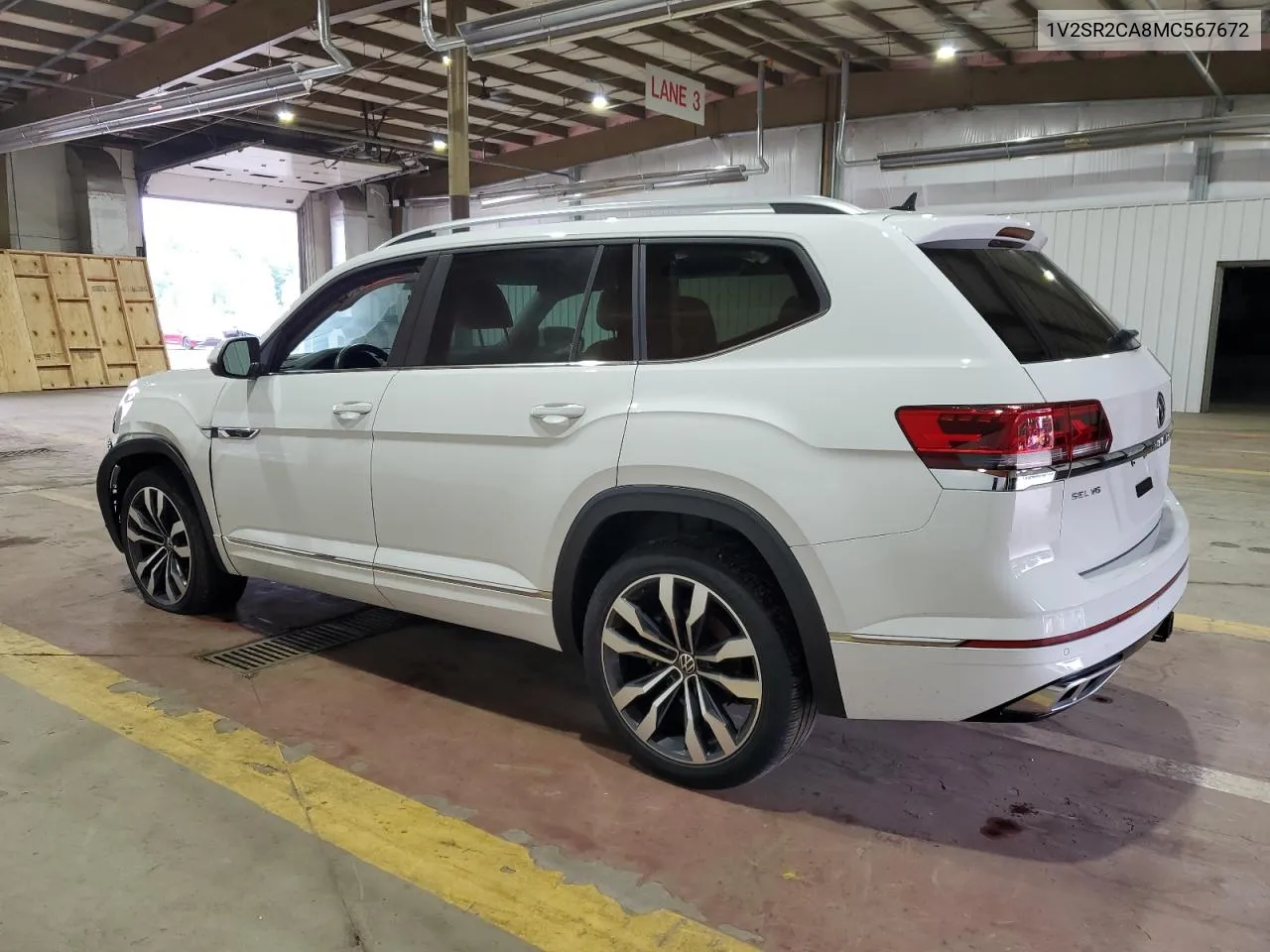 2021 Volkswagen Atlas Sel R-Line VIN: 1V2SR2CA8MC567672 Lot: 64654464