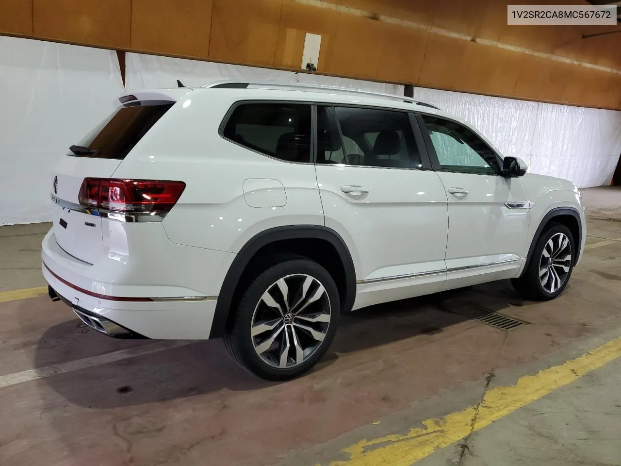 1V2SR2CA8MC567672 2021 Volkswagen Atlas Sel R-Line