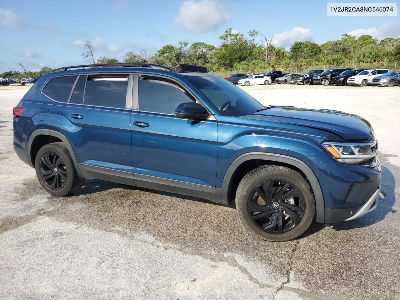 2022 Volkswagen Atlas Se VIN: 1V2JR2CA8NC546074 Lot: 71496434