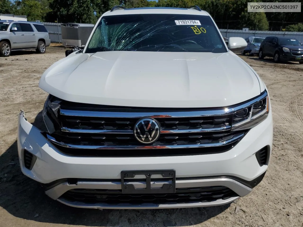 1V2KP2CA2NC501397 2022 Volkswagen Atlas Se