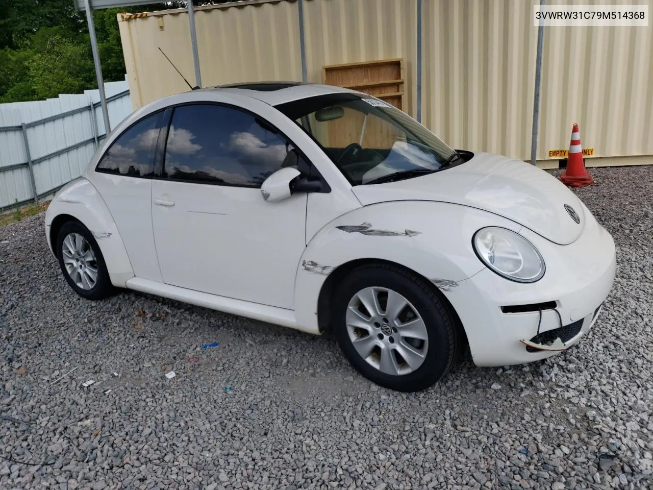 2009 Volkswagen New Beetle S VIN: 3VWRW31C79M514368 Lot: 58704874