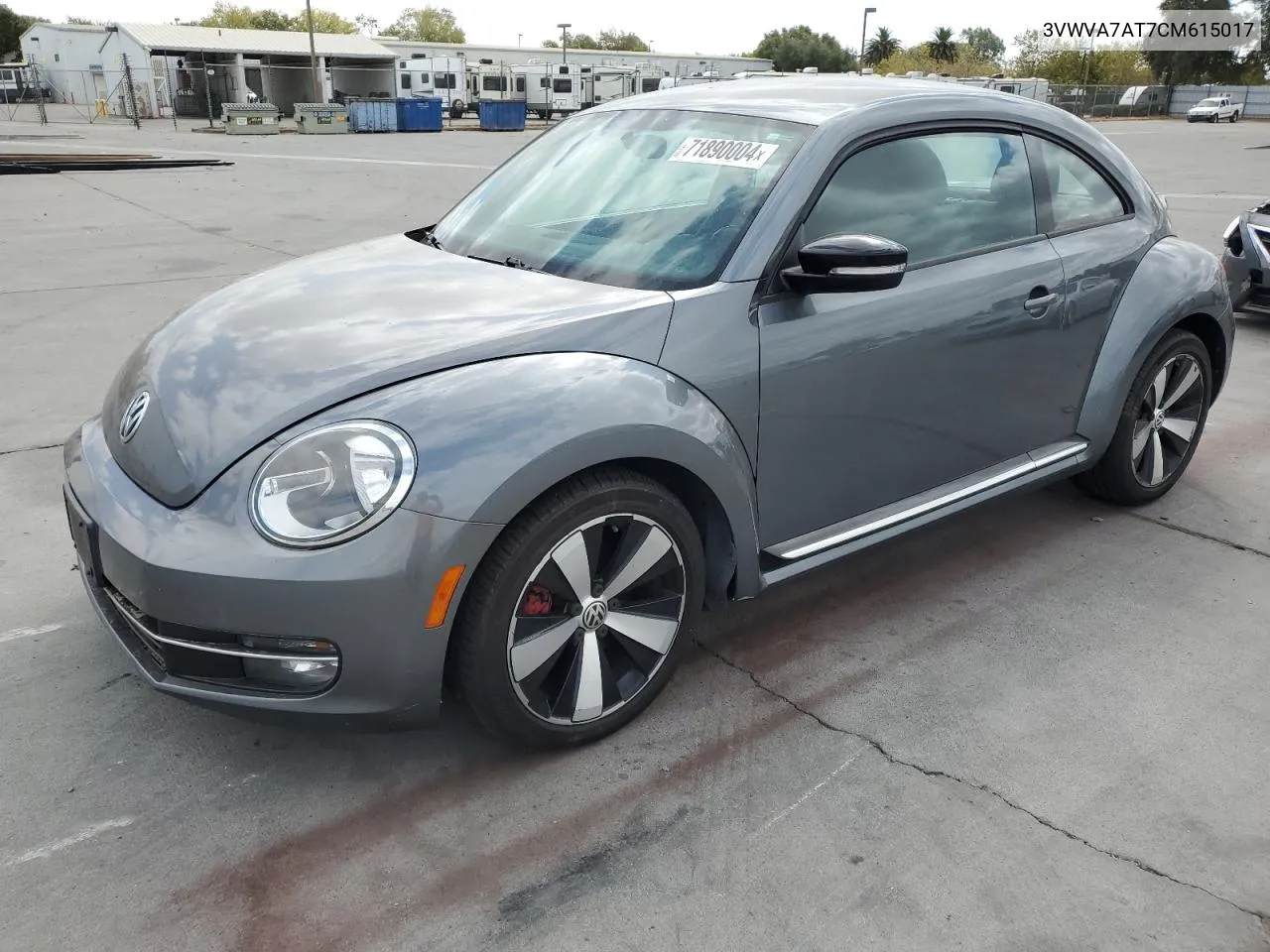 2012 Volkswagen Beetle Turbo VIN: 3VWVA7AT7CM615017 Lot: 71890004