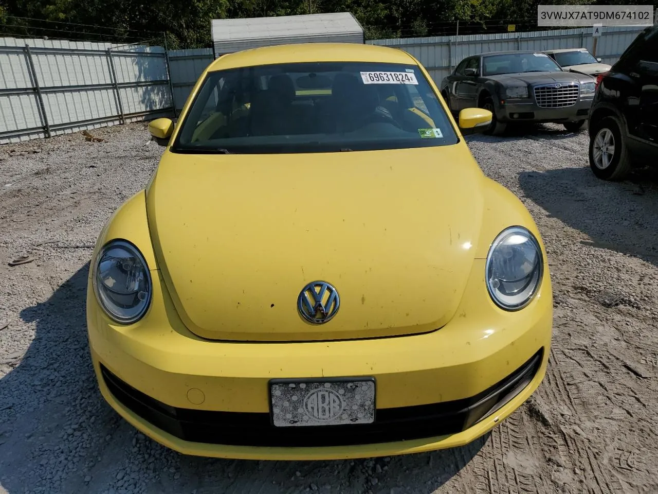 2013 Volkswagen Beetle VIN: 3VWJX7AT9DM674102 Lot: 69631824