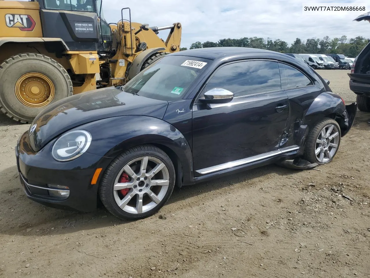 2013 Volkswagen Beetle Turbo VIN: 3VWVT7AT2DM686668 Lot: 71992414