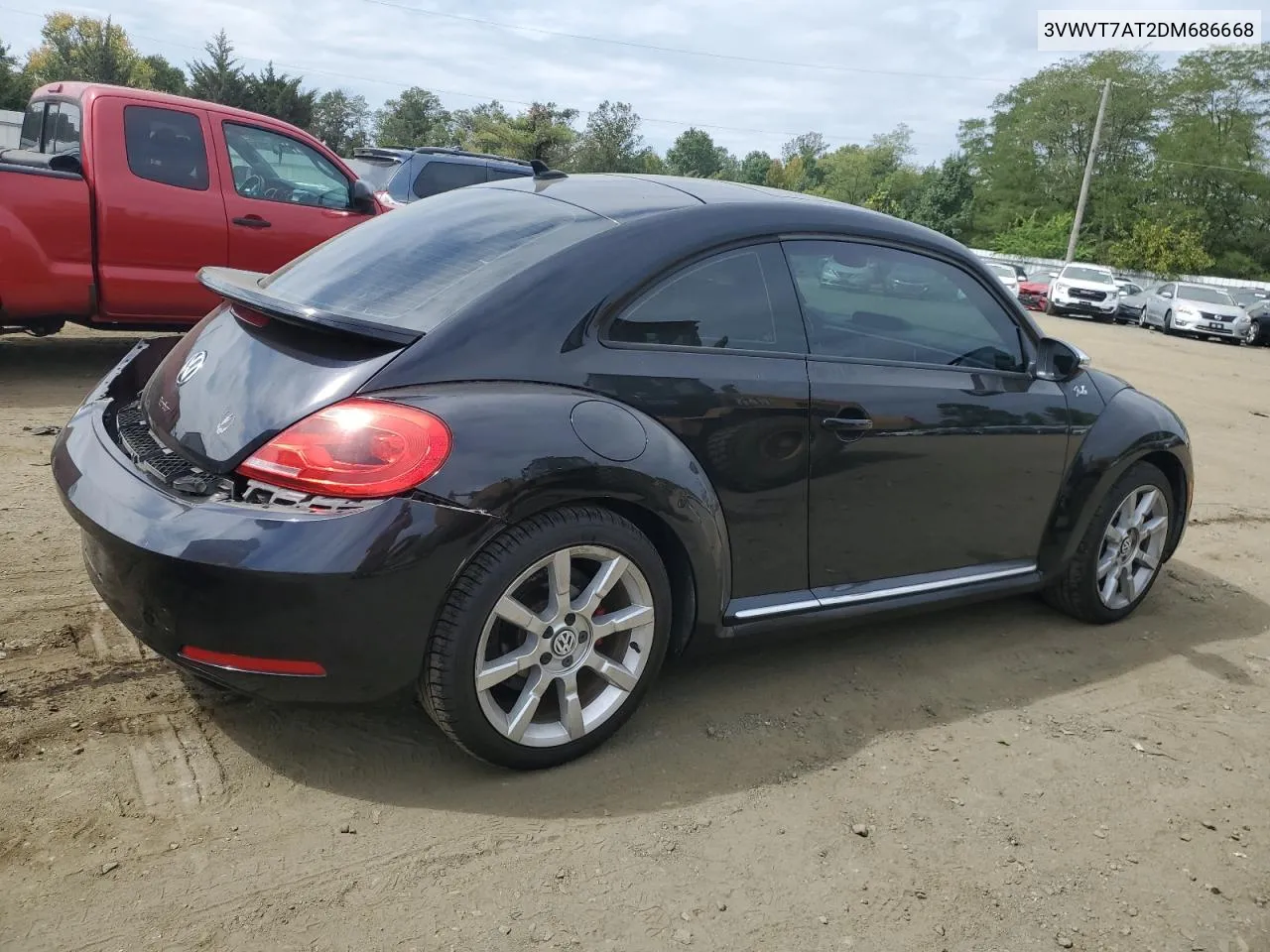 2013 Volkswagen Beetle Turbo VIN: 3VWVT7AT2DM686668 Lot: 71992414