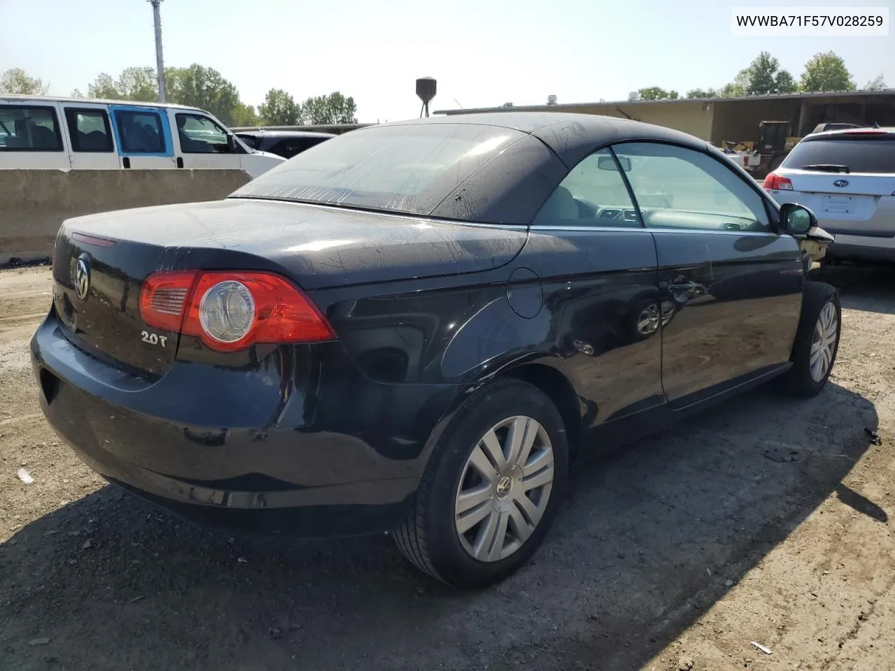 2007 Volkswagen Eos 2.0T VIN: WVWBA71F57V028259 Lot: 68139594