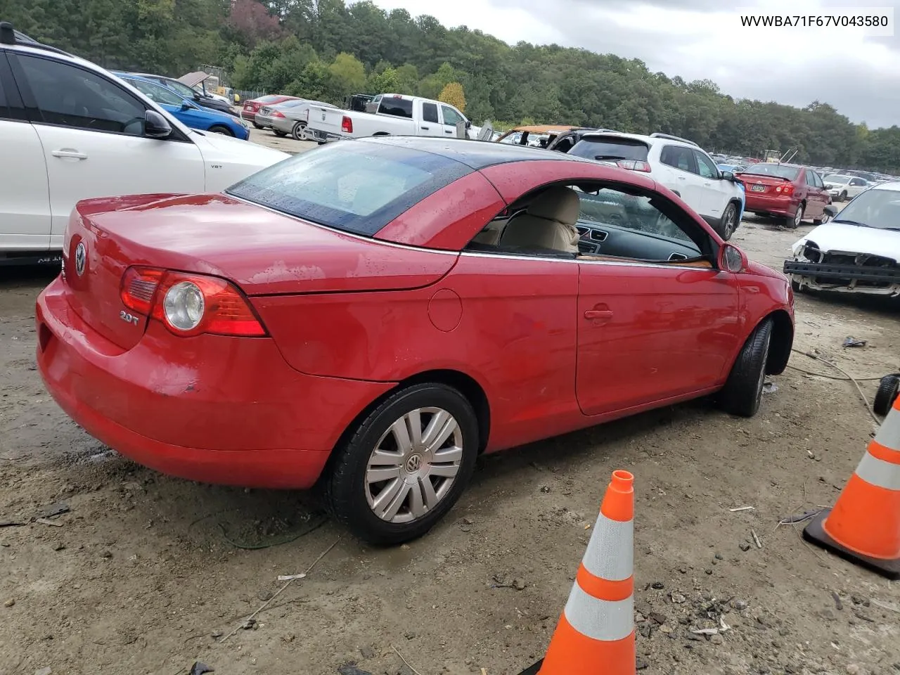 WVWBA71F67V043580 2007 Volkswagen Eos 2.0T