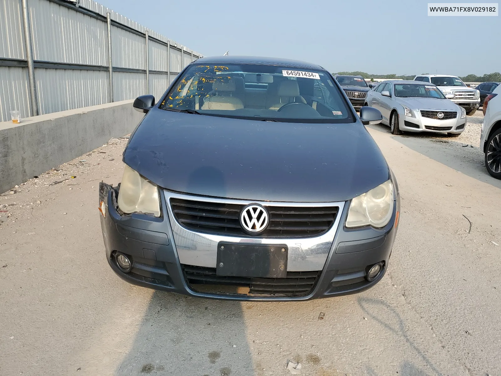 2008 Volkswagen Eos Turbo VIN: WVWBA71FX8V029182 Lot: 64591434