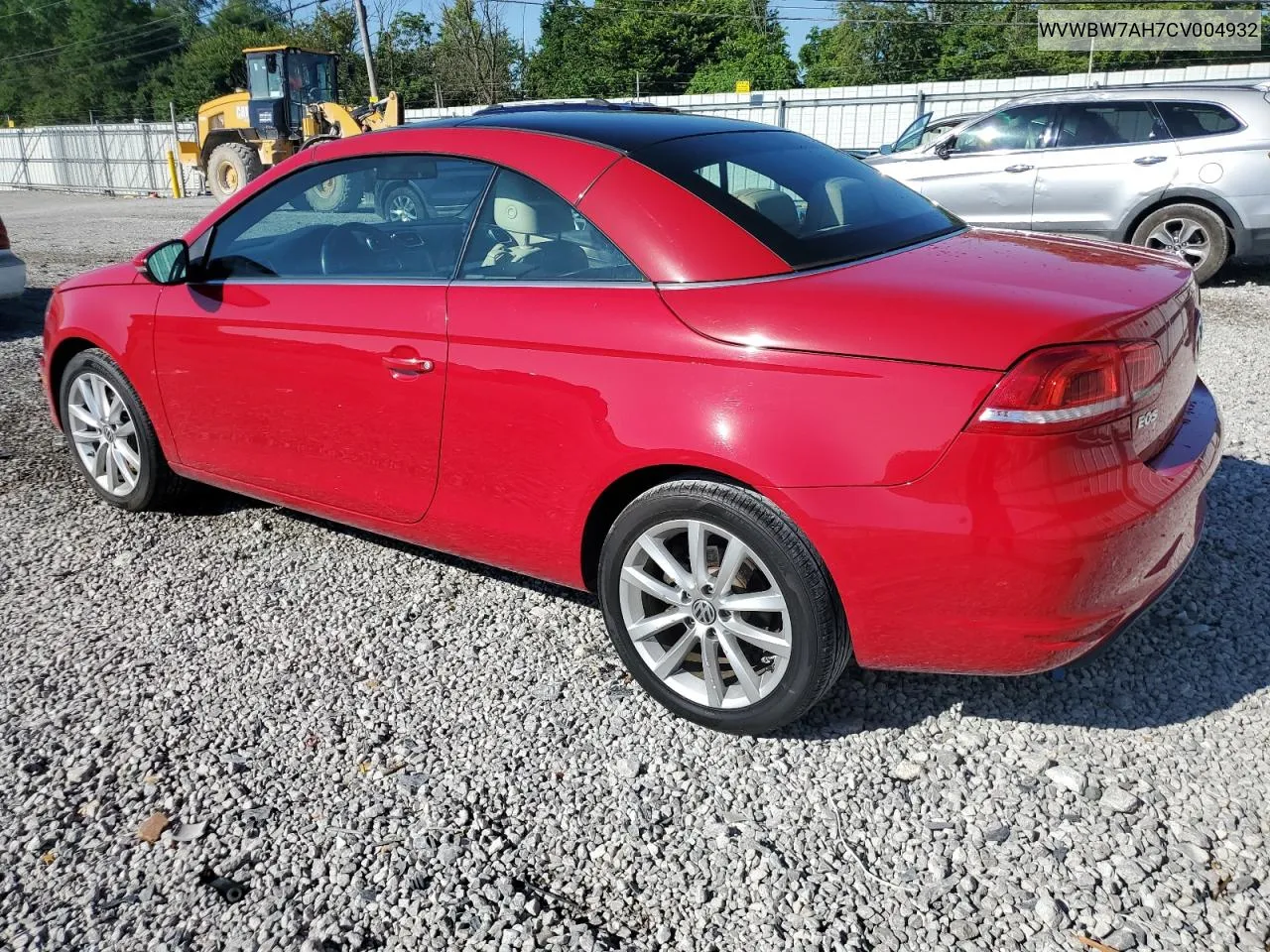 2012 Volkswagen Eos Komfort VIN: WVWBW7AH7CV004932 Lot: 60927354