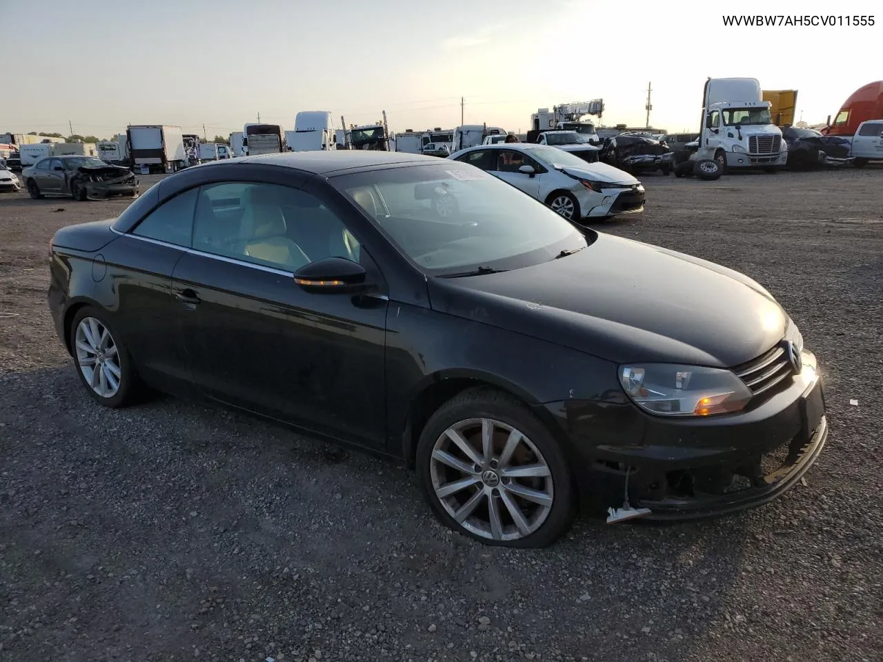 2012 Volkswagen Eos Komfort VIN: WVWBW7AH5CV011555 Lot: 61714314