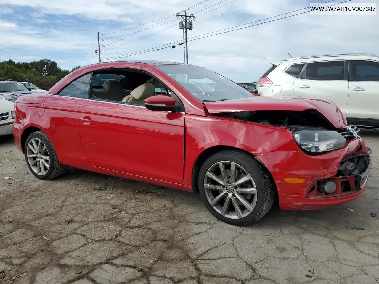 2012 Volkswagen Eos Komfort VIN: WVWBW7AH1CV007387 Lot: 69925134