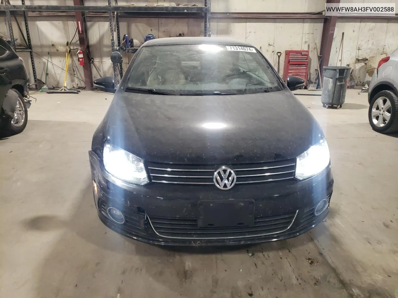 2015 Volkswagen Eos Lux VIN: WVWFW8AH3FV002588 Lot: 71314074