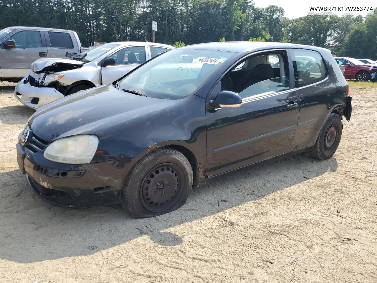 2007 Volkswagen Rabbit VIN: WVWBR71K17W263774 Lot: 65320084