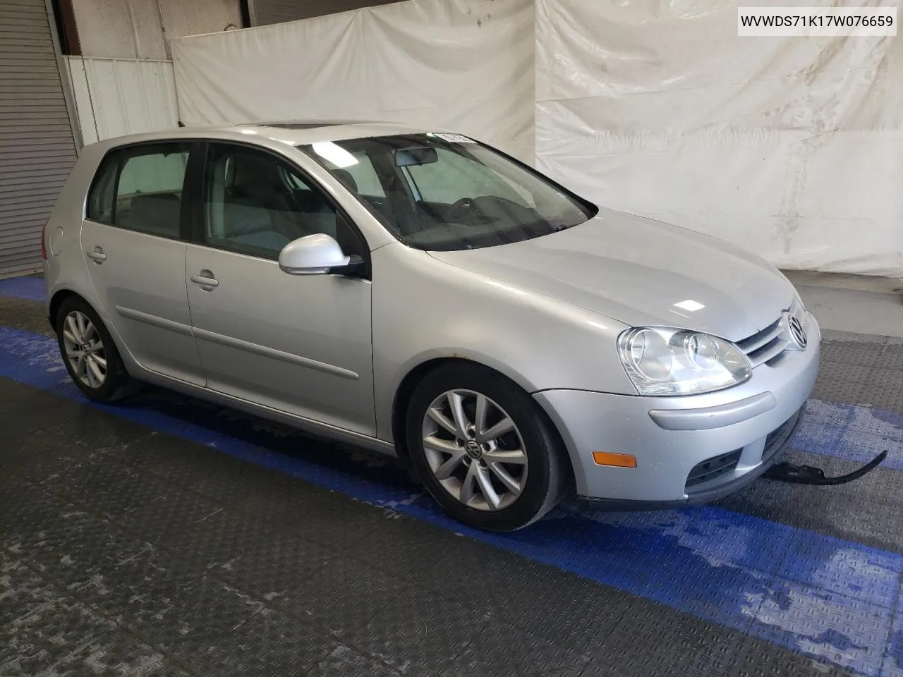 2007 Volkswagen Rabbit VIN: WVWDS71K17W076659 Lot: 67852414