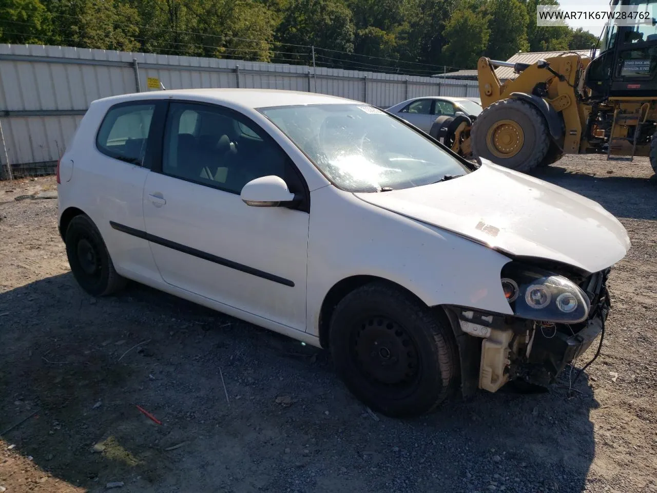 2007 Volkswagen Rabbit VIN: WVWAR71K67W284762 Lot: 70389524