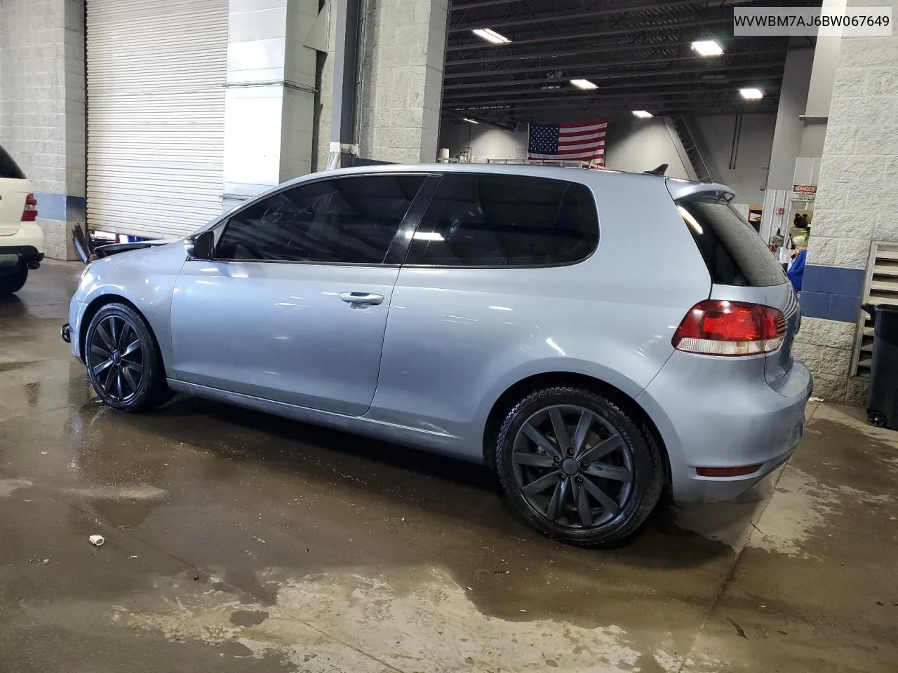 2011 Volkswagen Golf VIN: WVWBM7AJ6BW067649 Lot: 63320564