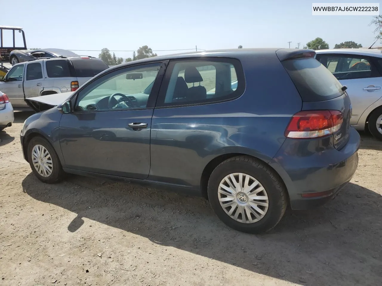 WVWBB7AJ6CW222238 2012 Volkswagen Golf