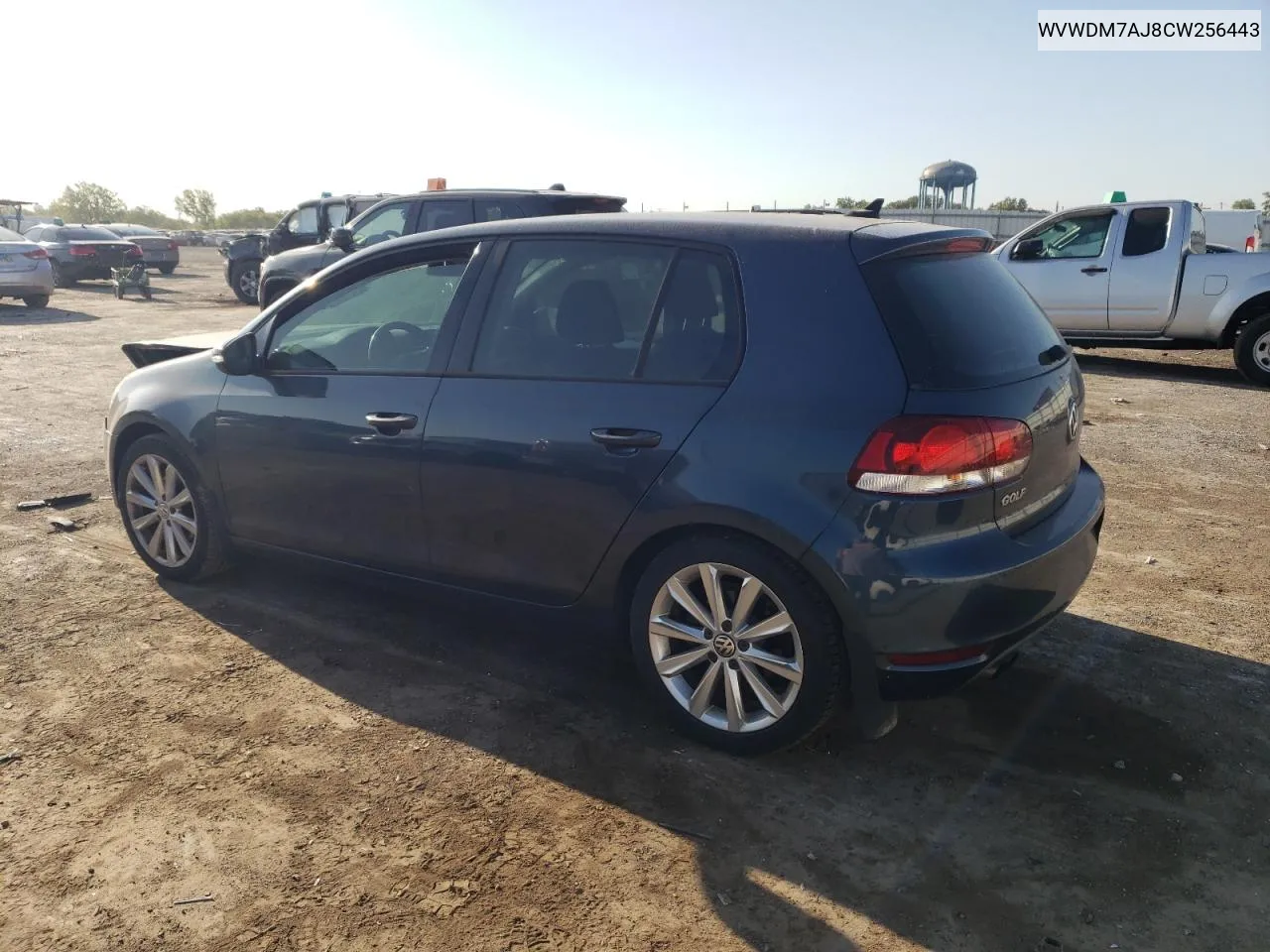 2012 Volkswagen Golf VIN: WVWDM7AJ8CW256443 Lot: 70045854