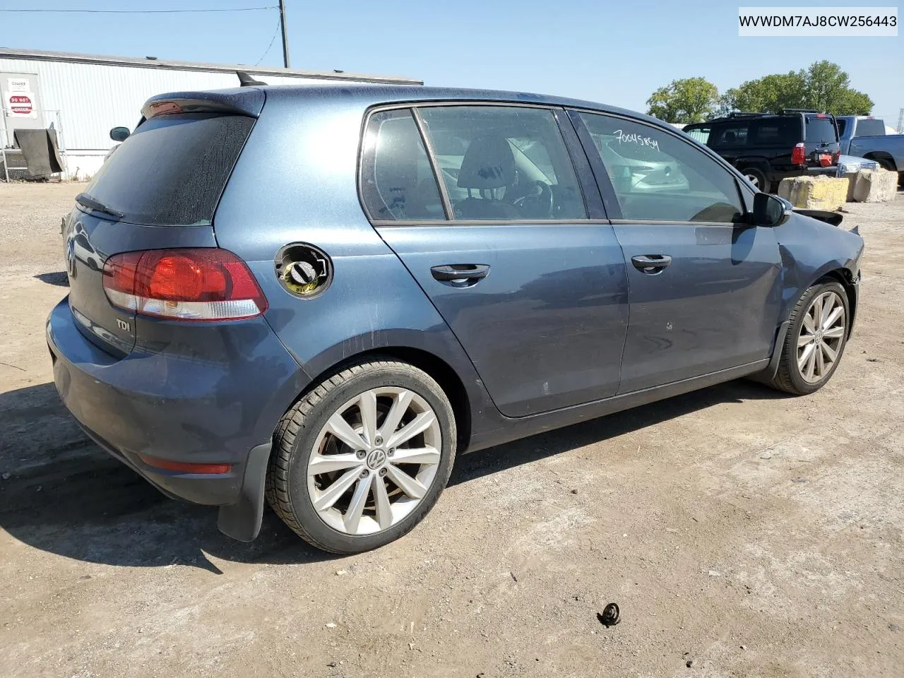 2012 Volkswagen Golf VIN: WVWDM7AJ8CW256443 Lot: 70045854