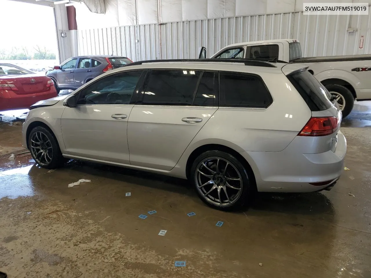 3VWCA7AU7FM519019 2015 Volkswagen Golf Sportwagen Tdi S