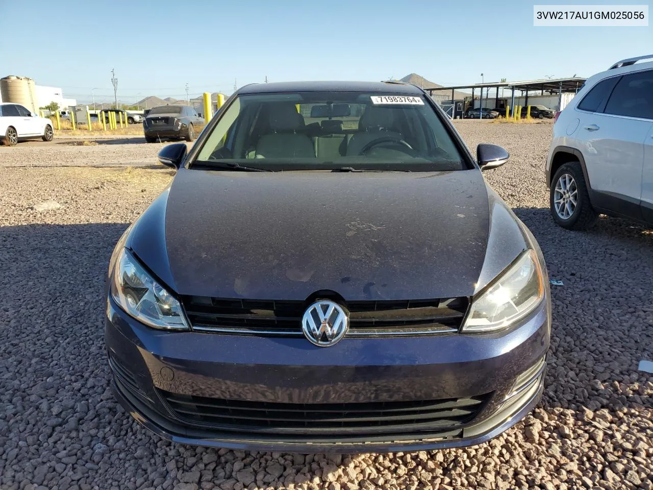 3VW217AU1GM025056 2016 Volkswagen Golf S/Se