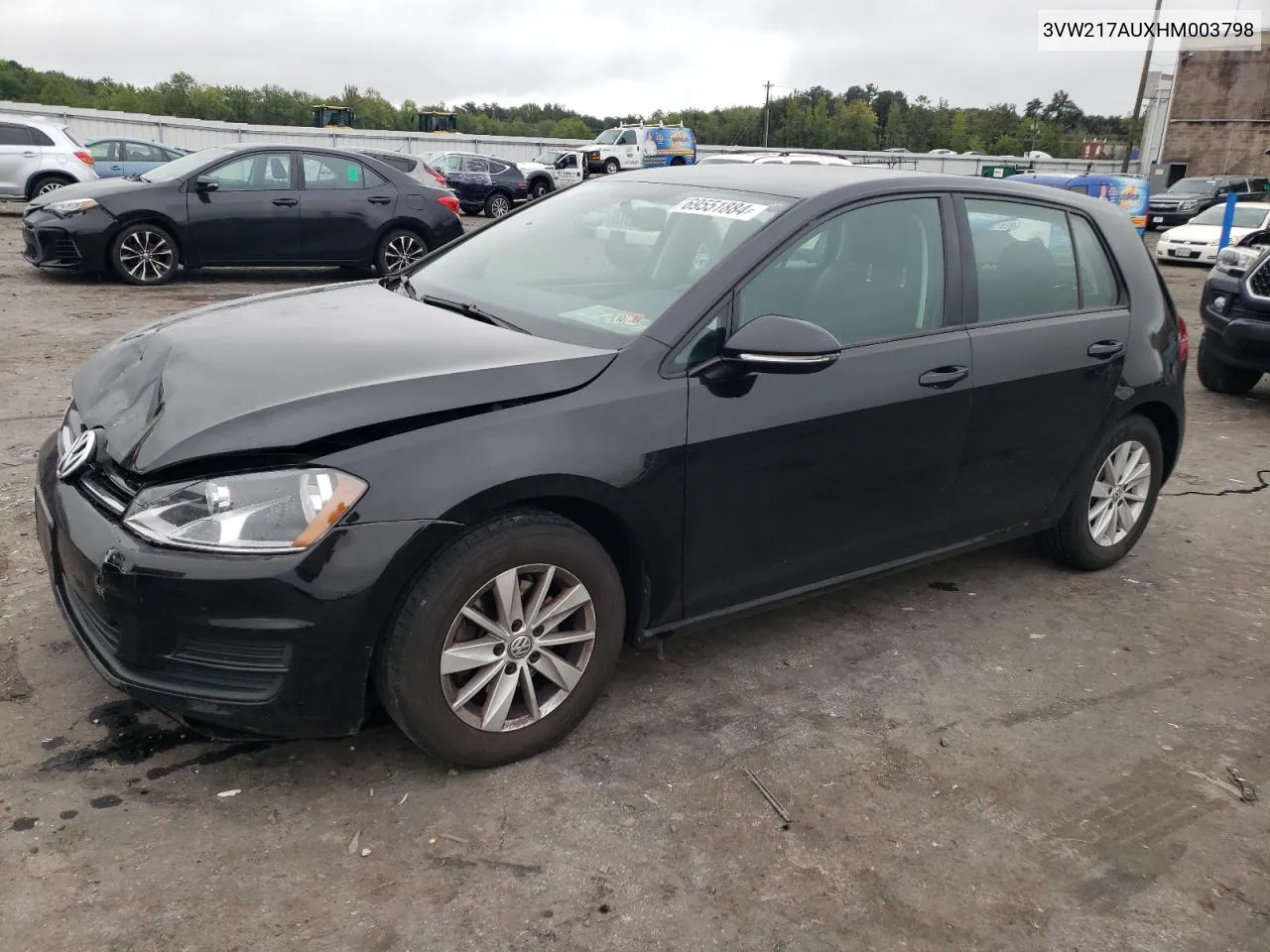 2017 Volkswagen Golf S VIN: 3VW217AUXHM003798 Lot: 69551884