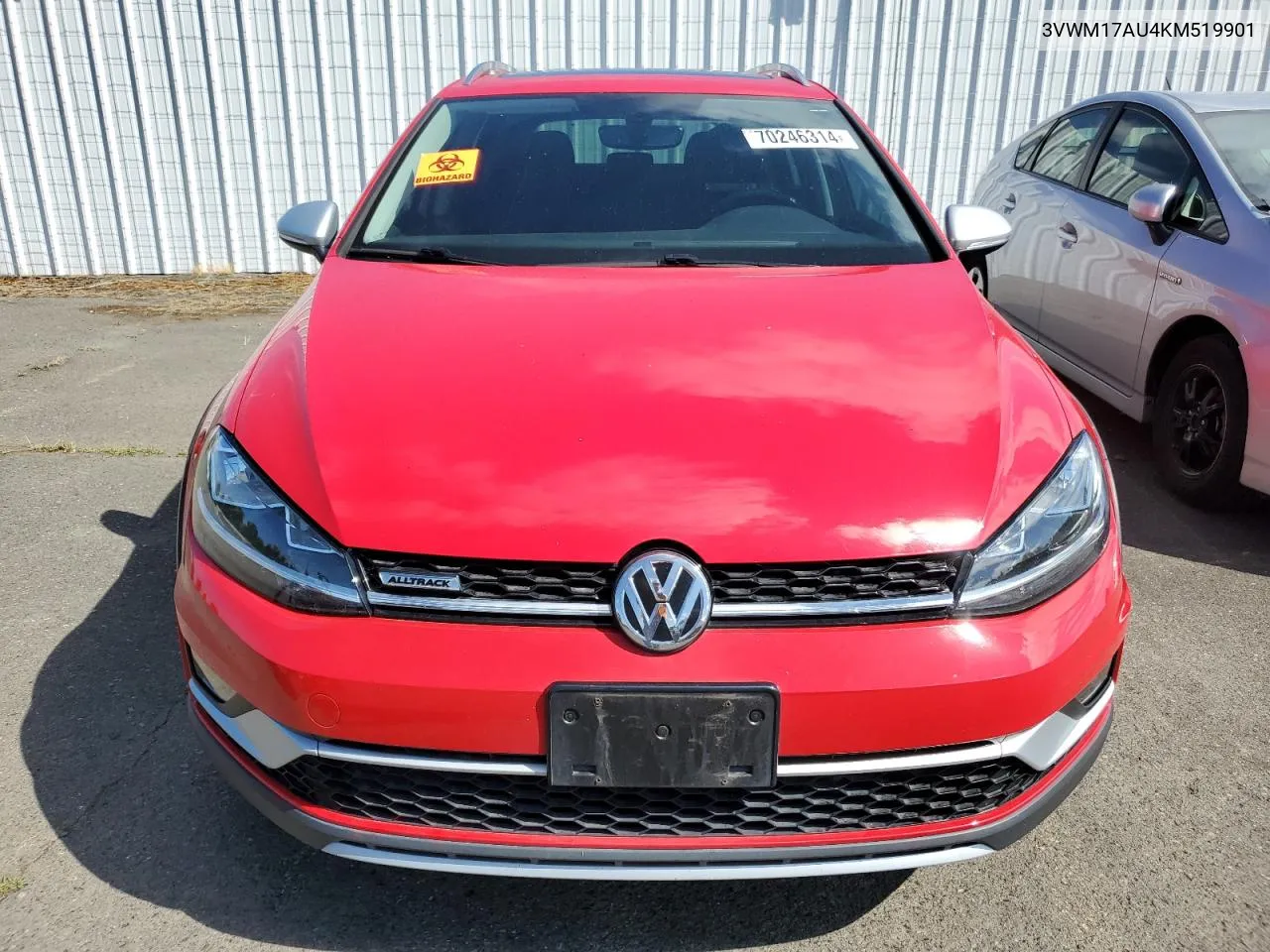 2019 Volkswagen Golf Alltrack S VIN: 3VWM17AU4KM519901 Lot: 70246314