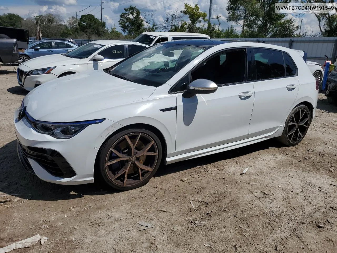 2022 Volkswagen Golf R VIN: WVWFB7CD4NW191549 Lot: 72380404