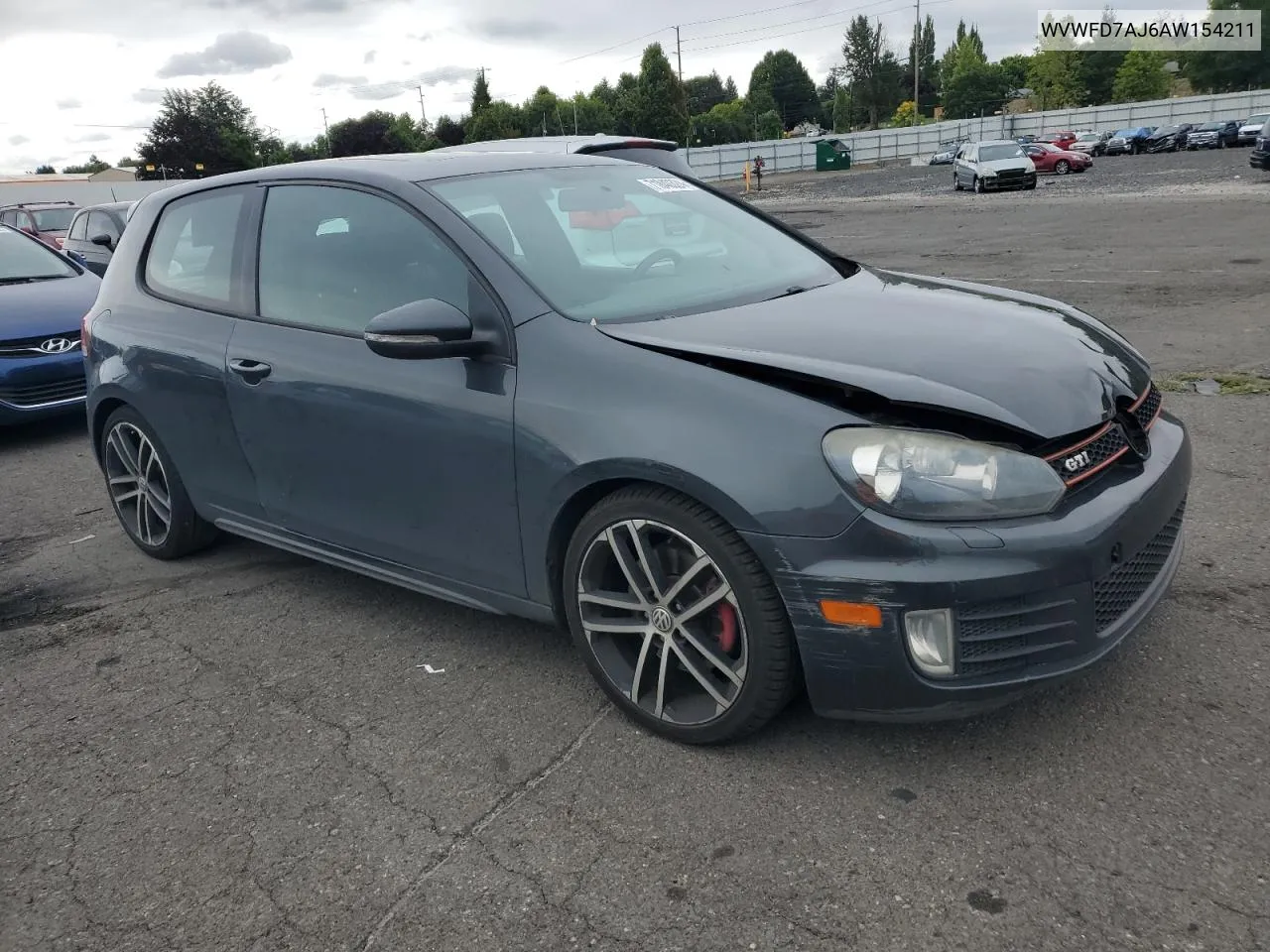 2010 Volkswagen Gti VIN: WVWFD7AJ6AW154211 Lot: 71840324