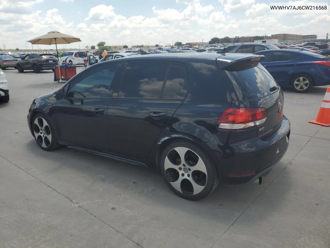 2012 Volkswagen Gti VIN: WVWHV7AJ6CW216568 Lot: 63106874