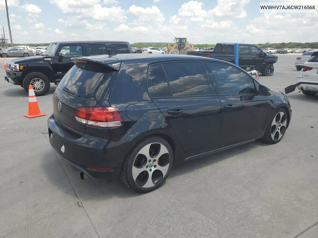 2012 Volkswagen Gti VIN: WVWHV7AJ6CW216568 Lot: 63106874