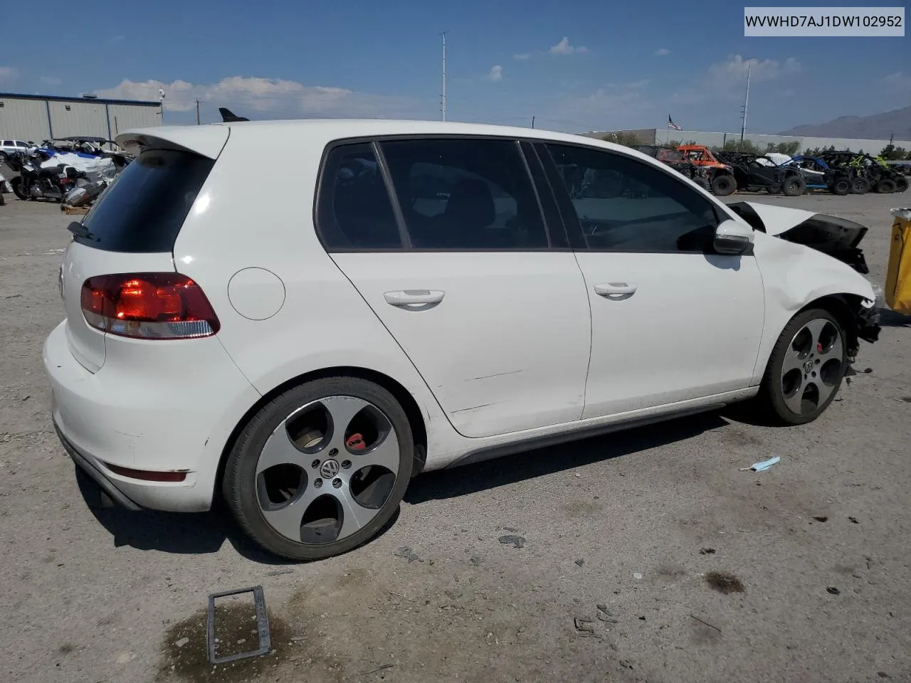 WVWHD7AJ1DW102952 2013 Volkswagen Gti